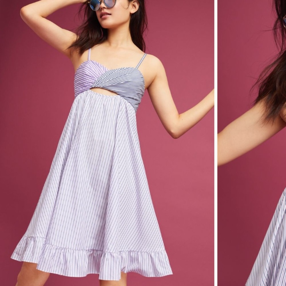 NWT Anthropologie Blake Yarn Dyed Dress M Was $343